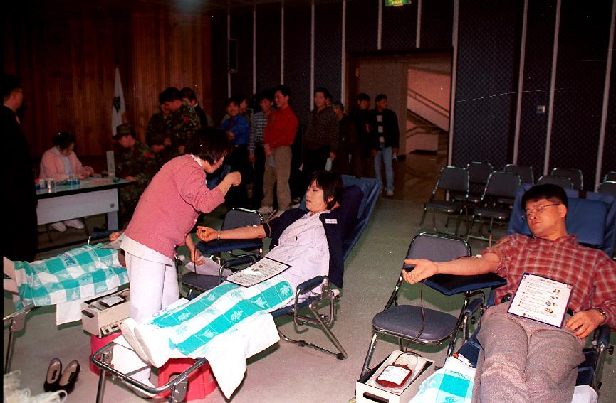 헌혈운동 의 사진