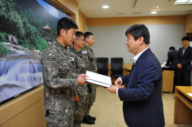 2015 군정발전 유공자 표창장 및 상장 수여식 의 사진