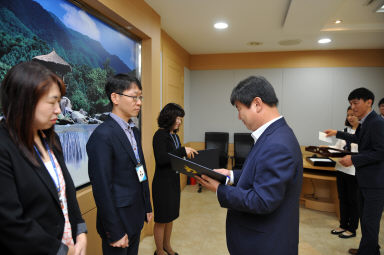 2015 군정발전 유공자 표창장 및 상장 수여식 의 사진