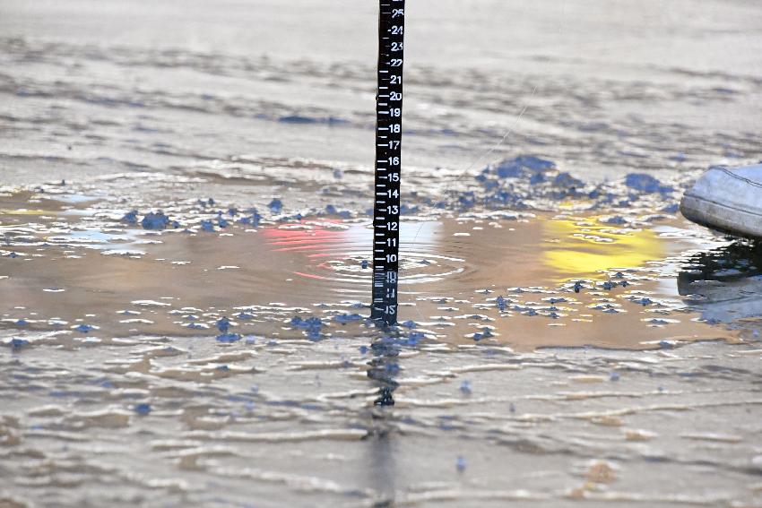 2017 화천산천어축제 수상낚시 시연 및 얼음 수중 점검 의 사진