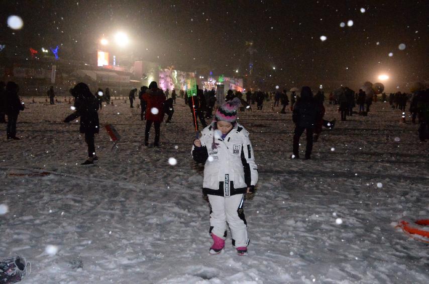 2017 화천산천어축제 산천어 밤낚시 전경 의 사진