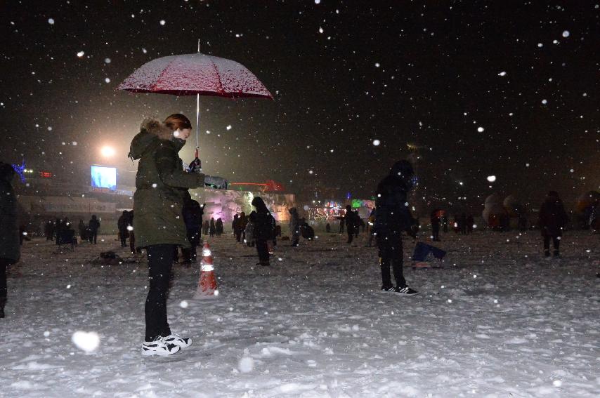 2017 화천산천어축제 산천어 밤낚시 전경 의 사진