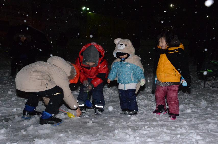 2017 화천산천어축제 산천어 밤낚시 전경 의 사진