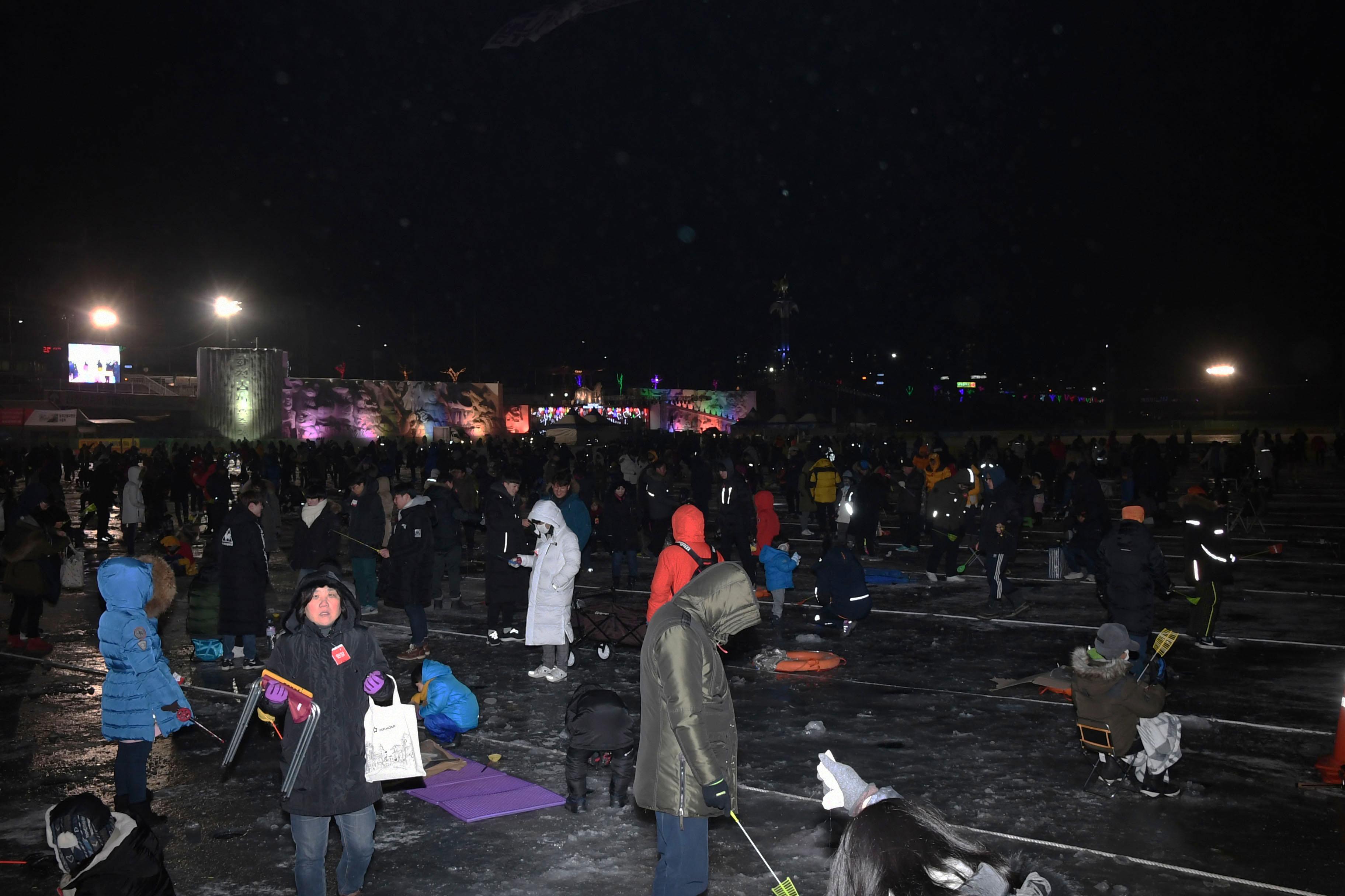 2018 화천산천어축제 얼음야간 낚시 사진