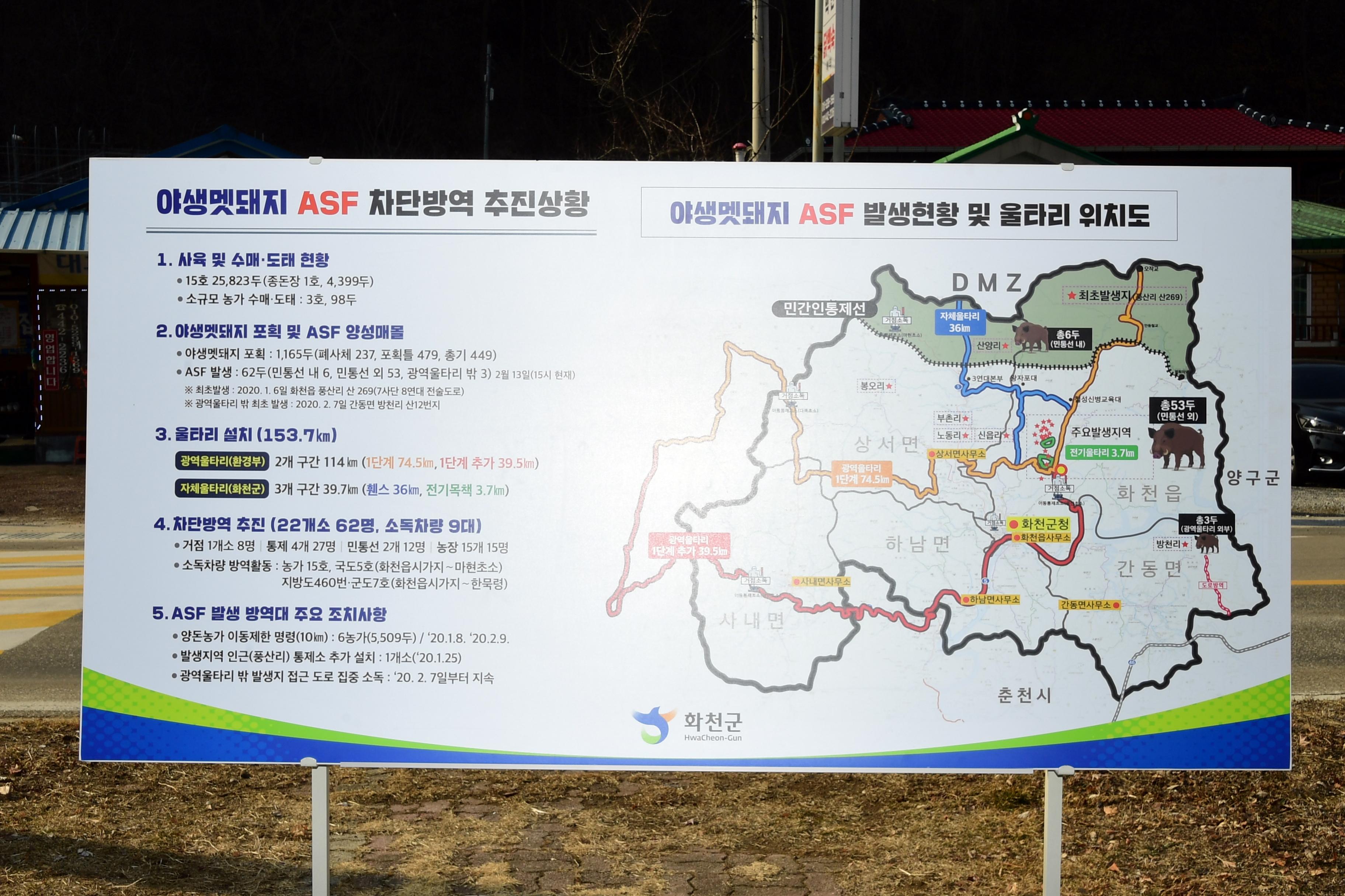 2020 농림수산식품부 김현수 장관 ASF 방역 현장 점검 의 사진