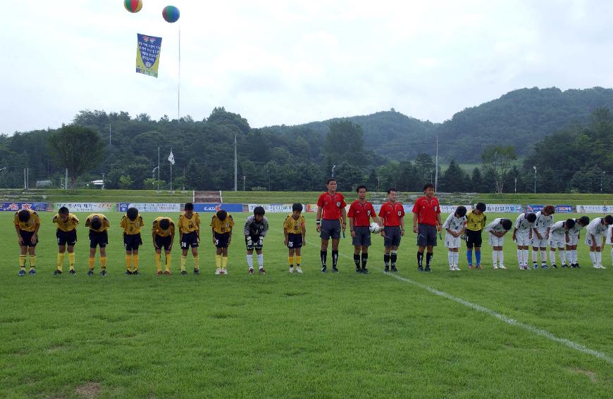 제1회 화천평화페스티벌 초등학교 축구대회 개회식 의 사진