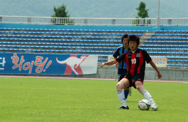 통일대기 전국여자축구대회 의 사진