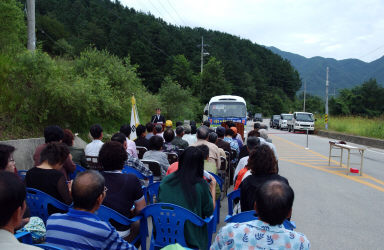 사창~용담간 마을버스운행 개통식 사진