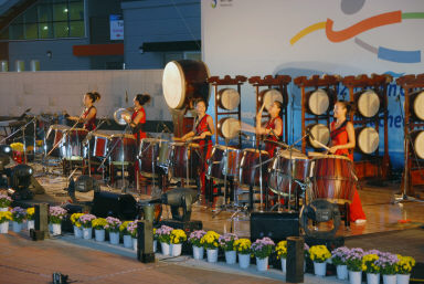 제12회 아시아카누대회 환영행사 의 사진