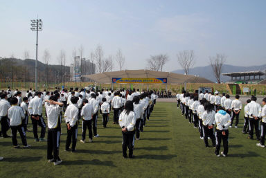 2008 강원도 소년체육대회 출정식 의 사진