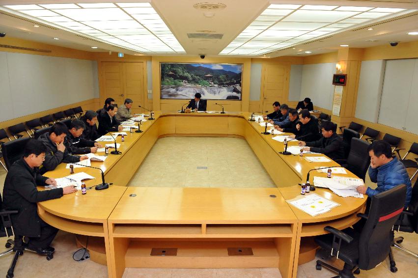 2012년 화천군이장연합회 운영위원회 사진