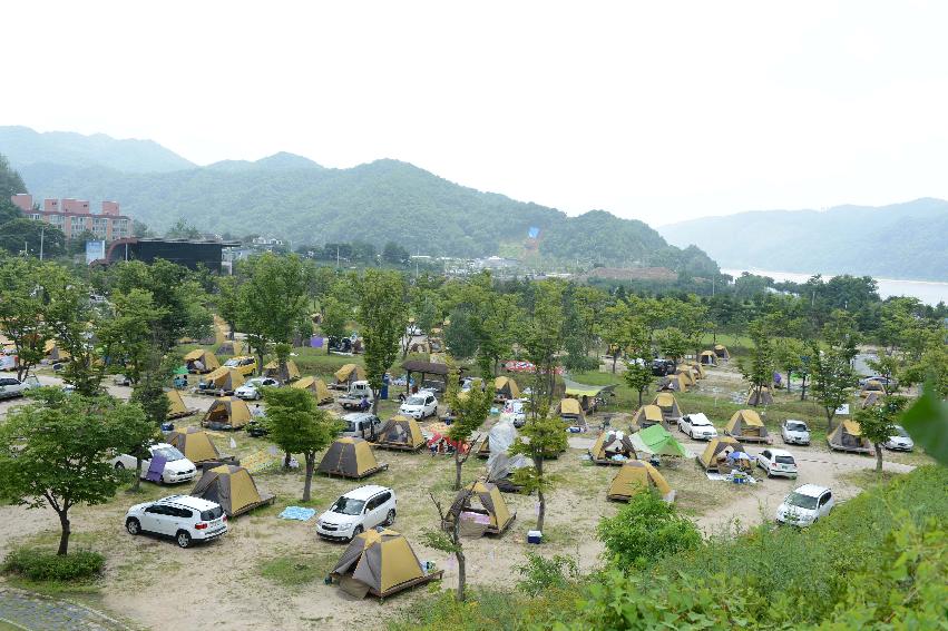 2013 쪽배축제 예약캠핑촌 전경 사진