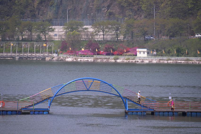 2017 화천 북한강 조정선수단 훈련 전경 의 사진
