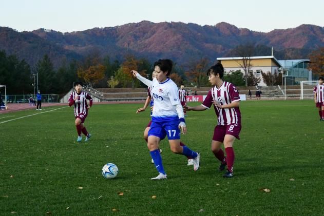 2020 춘계 한국여자축구 연맹전 결승전 시상식 의 사진
