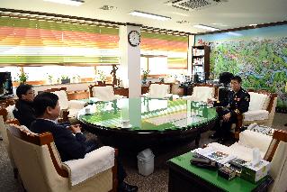 2016 김도상 화천경찰서장 초두 방문 의 사진